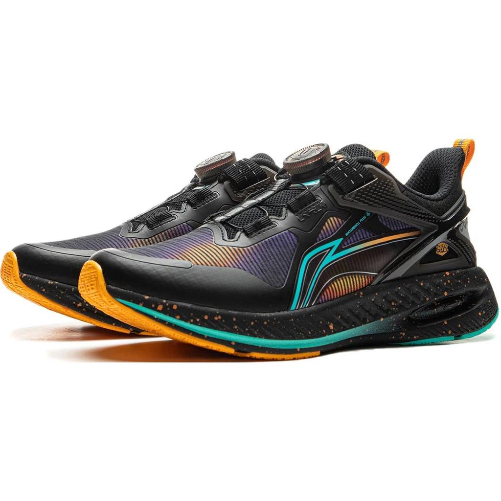 Li Ning Kids Kunpeng Comfortable Versatile Non-Slip Wear-Resistant Low-Top Running Shoes Men running shoes Black YKFU094-1
