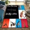 16 Styles Pole Dance Art Printing Carpet Home Decor Mats Pole Dance Classroom Large Area Four Seasons Floor Mat Machine Washable