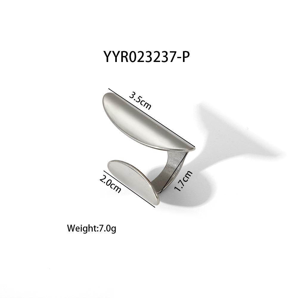 

Регулируемое кольцо на палец из нержавеющей стали - Европейский и американский стиль розового золота