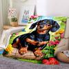 1PC Dachshund Blanket, Throw For Sofa, Bed, Travel, Camping, Livingroom, And Bed, Printing Blanket With Soft And Warm Fabric yy250918131