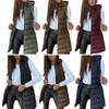 Women  Down Vest Women's Puffer Vest Casual Zip Up Quilted Padded Vest Hooded Sleeveless Jacket Winter Warm Outerwear