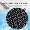 Induction Cooktop Protector Mat Non Slip Silicone Mat Heat Resistant Cooktop Protector Tight Fit Cuttable Protector Mat For