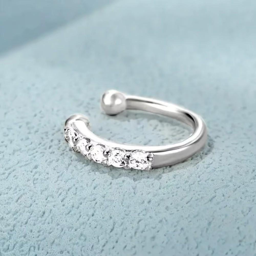Fashion Hypoallergenic Fake Nose Rings Adjustable Silver Gold Color False Nose Rings Nose Piercing Jewelry Women