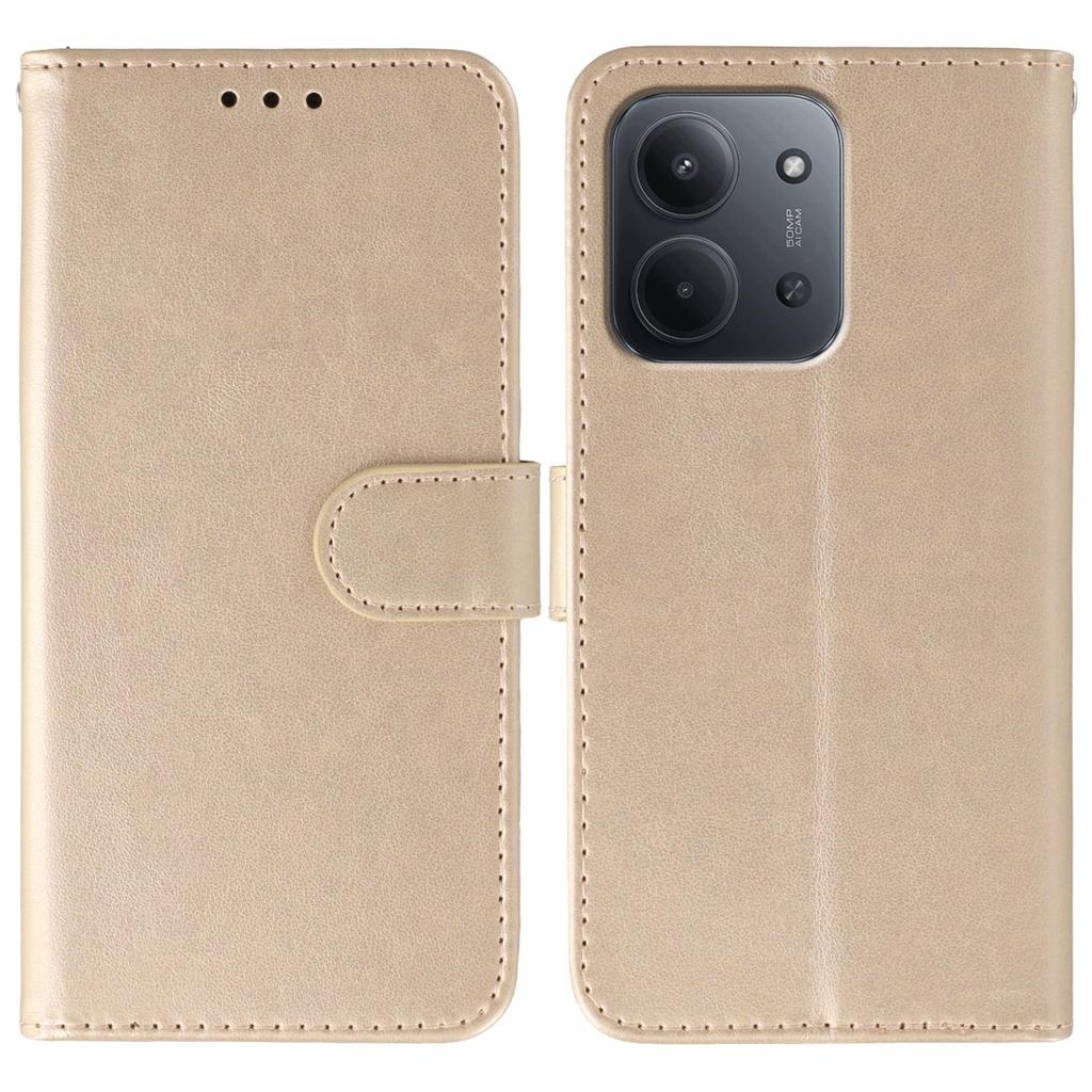 For Xiaomi Redmi 15C 4G (Global) (171mm)/Poco C85 4G Case PU Leather Flip Wallet Phone Cover with Strap