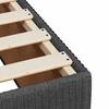 Vidaxl Bed Frame Without Mattress, Dark Gray, 140X190 Cm, Fabric Upholstered