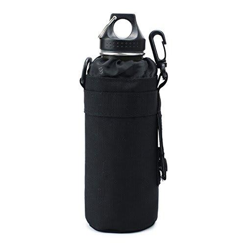 

Water Bottle Holder, 350ml/500ml Capacity, for Hiking, Walking, and Travel, with Belt Loop, Suitable for Adults (Black)