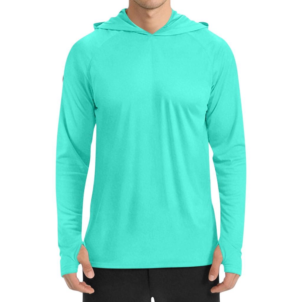 Men's Sun Shirt: Quick-Dry Long-Sleeve Hooded Sweatshirt / Quick-Dry Fishing Shirt