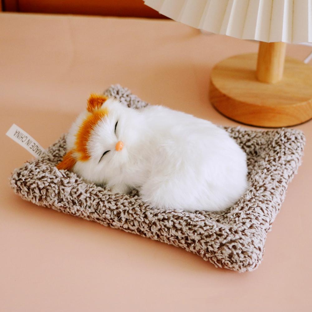 Christmas Home Fireplace Decoration Simulation Mini Cat Cloth Pad Creative Imitation Ornaments Children Birthday Gifts