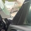 Carbon Fiber Car Accessories A-pillar Decorative Panel Set Modified Interior Trim Soft Cover Sticker For Fiat 500L 2014-