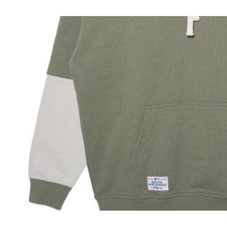 New Era Los Angeles Dodgers Hooded Loose Pullover Sweatshirt Men sweatshirt Dark-Green 13354104