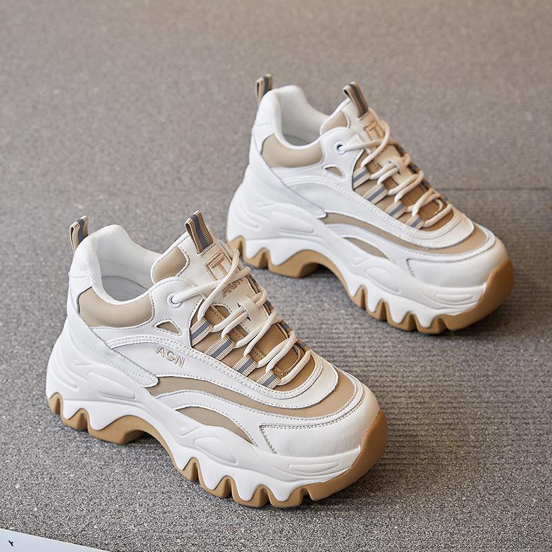 Dad Shoes, Women's Casual Shoes, Versatile Thick-soled Sports Single Shoes, High Heels