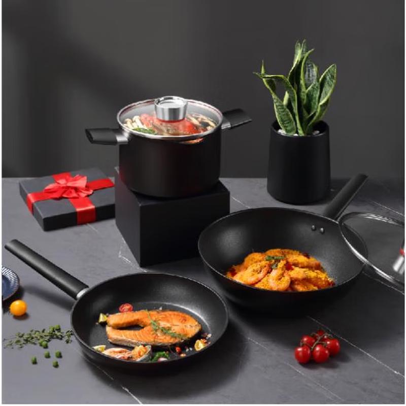 

Sanhe Fire Wheel Titanium Non-stick 3-Piece Cookware Set