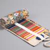 12/24/36/48/72 Löcher Leinwand Bleistift Wrap Rolle Große Kapazität Stift Tasche Beutel Kosmetik Pinsel Lagerung