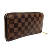 LOUIS VUITTON Zippy wallet Purse Brown Women used