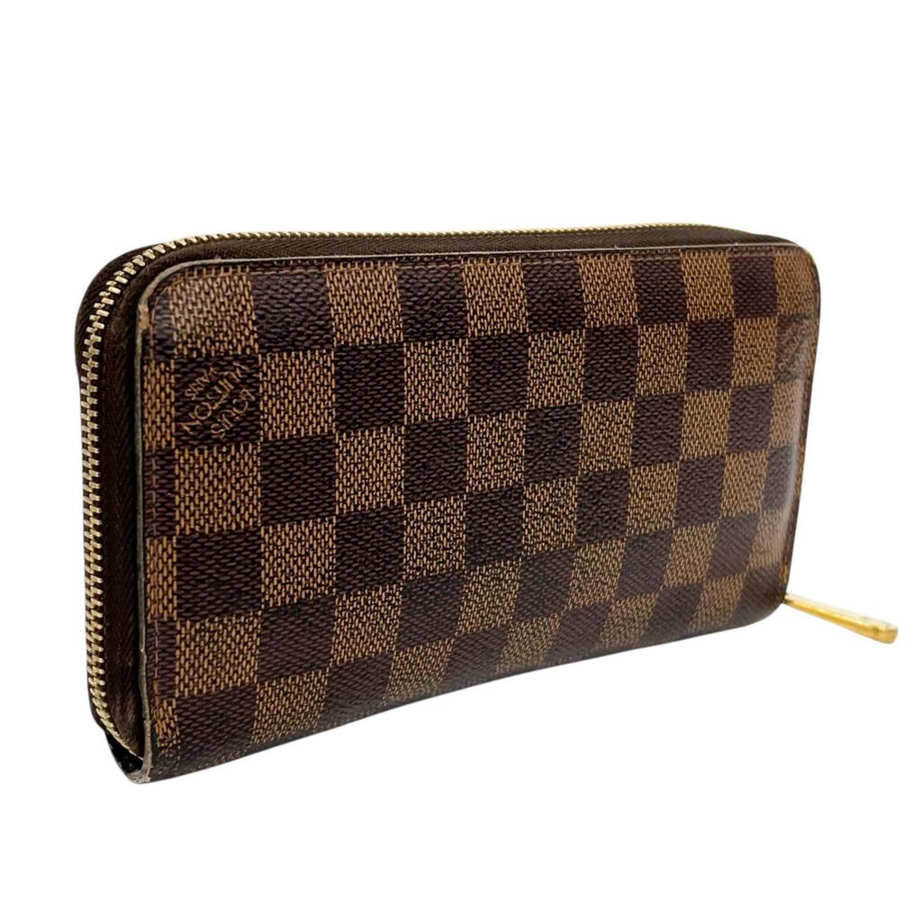LOUIS VUITTON Zippy wallet Purse Brown Women used