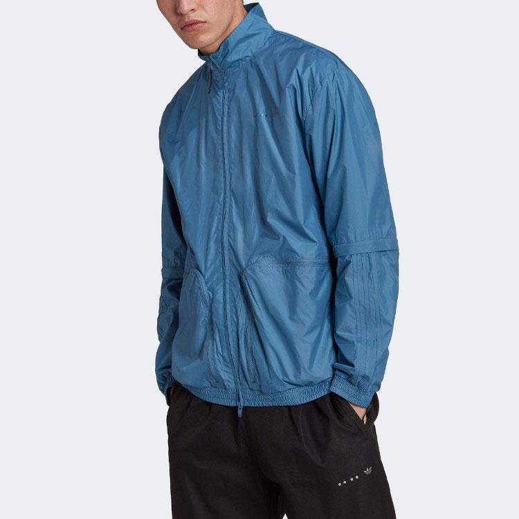 adidas Originals RECLAIM UTILITY Jackets Men's Blue Stand Collar Moderate Other HK2751