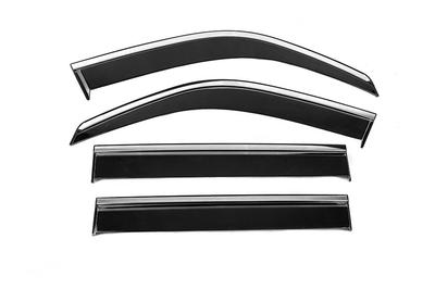 Deflectores de viento con cromo Niken Luxury (4 cosas) Para Toyota Land Cruiser 100