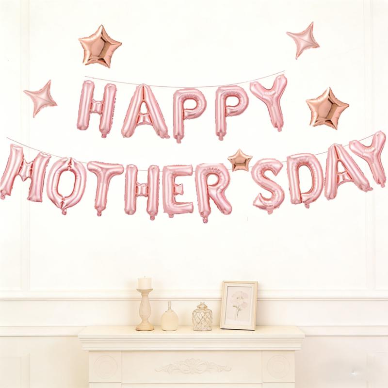 7-Piece Mother's Day Balloon Set—perfect for Decorating Mother's Day Birthdays  Family Gatherings and Anniversary Parties
