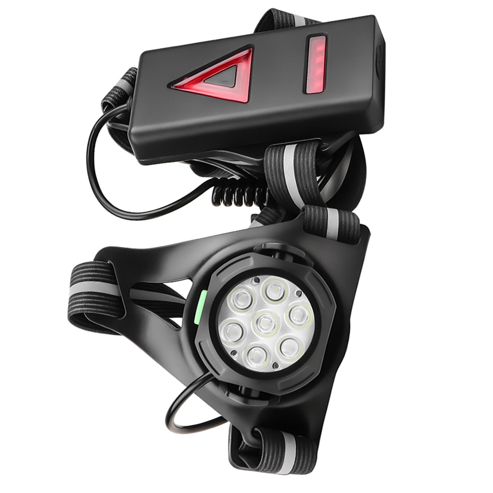 

Светодиодный нагрудный мультифонарь красный предупреждающий USB перезаряжаемый ночной свет для бега треугольный светоотражающий ремень задний фонарь 7 Lamp