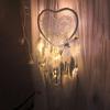1PC Romantische LED Traumfänger mit Feder Dreamcatcher Nachtlicht Hause Nacht Wand Hängen Home Party Hochzeit Dekoration