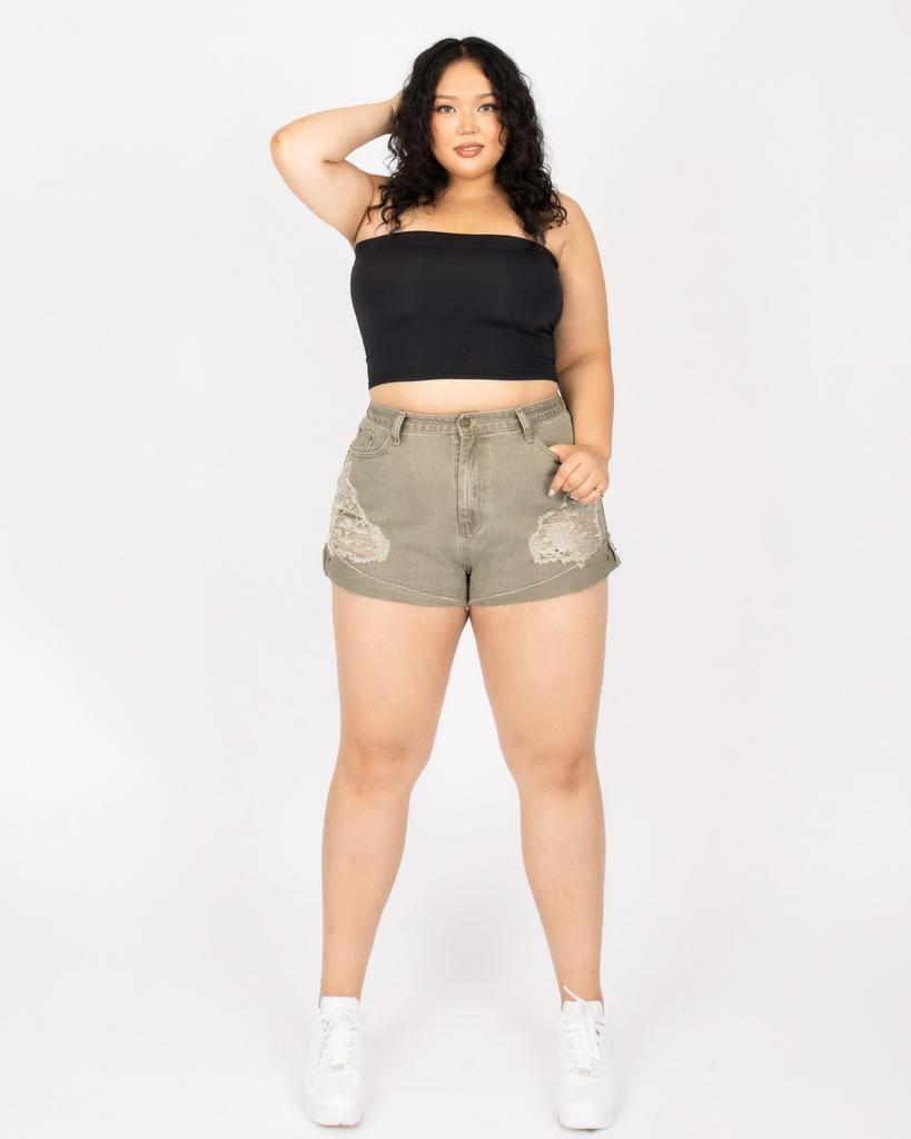Kulsiseu Cs Khaki Damage Shorts-38