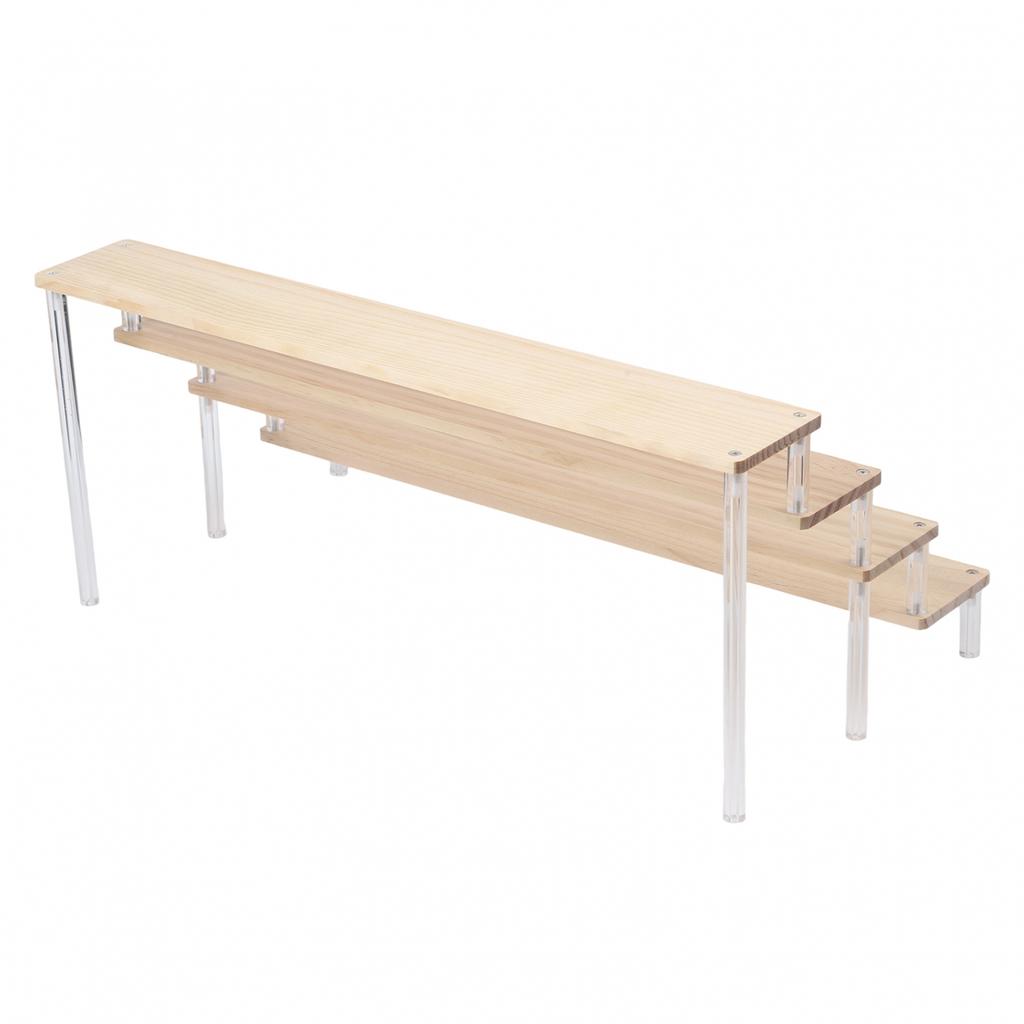 Collectibles Display Acrylic Display Rack Wooden Ladder Rack