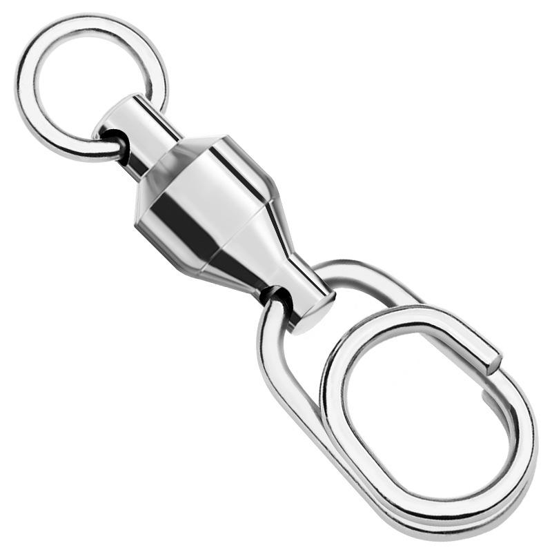 Lure Bait Octagonal Ring Connector High Speed Bearing Rotating Ring Elliptical Pin Octagonal Ring Fishing Supplies Fishing Gear Accessories