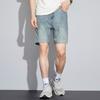 Summer Tencel Soft Denim Shorts Men's Summer Thin Casual Elastic Pants Loose Straight Quad Pants Men's