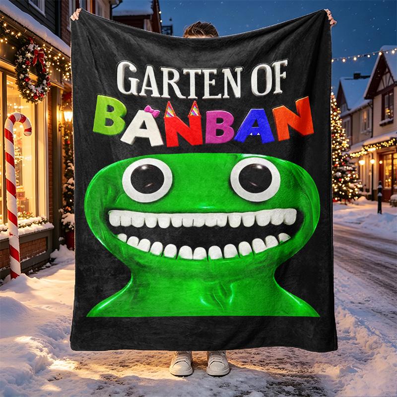 Game Rainbow Friends Pattern Blanket for Home Decoration, Bed, Sofa, Car Travel, Camping, Suitable for All Seasons, Birthday Christmas Gift