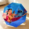 Lilo Stitch 8 Ribs 3Fold Black Glue Uv Protection Umbrella Sun Protection Rainproof Compact Folding Umbrella For Travel Daily Use C92457