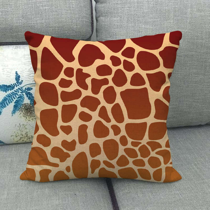 Black And White Leopard Print Spots Digital Printing Short Plush Pillow Covers For Car Sofa Office Cushion Cover Home Goods
