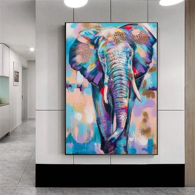 Cute Animal Elephant HD Canvas Painting Living Room Animal Home Decoration Gift
