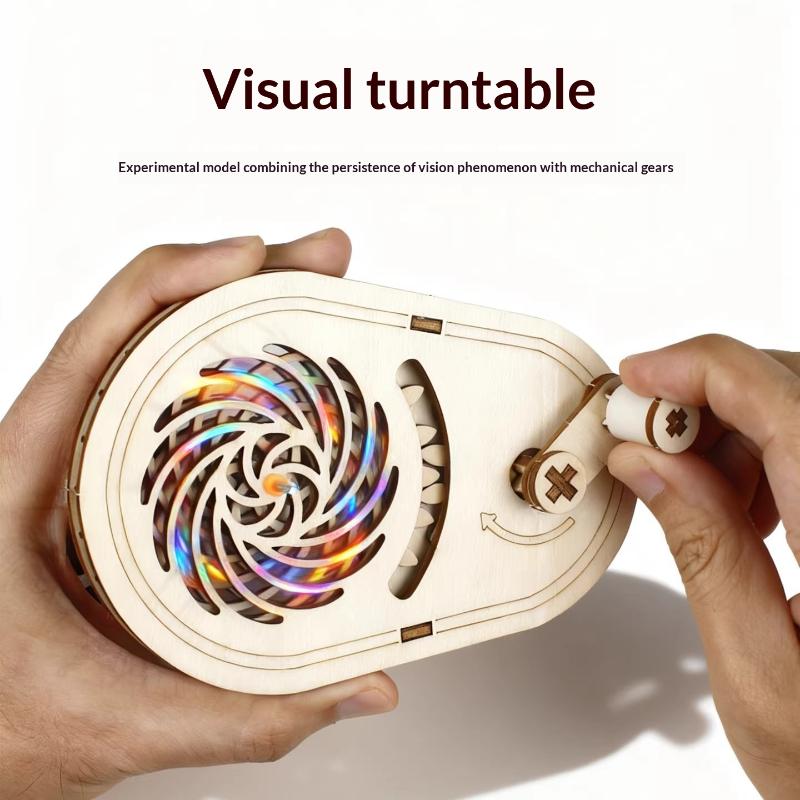 1Set Diy 3D Wooden Puzzle Kit Assembly Learning Mechanical Busy Board Science Experiment For Kindergarten Kids