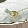 Double-layer Pearl Bright Zircon Ring Female Niche Design Sense Dream Weaving Picture Scroll Light Luxury Retro Exquisite Fashion Ring