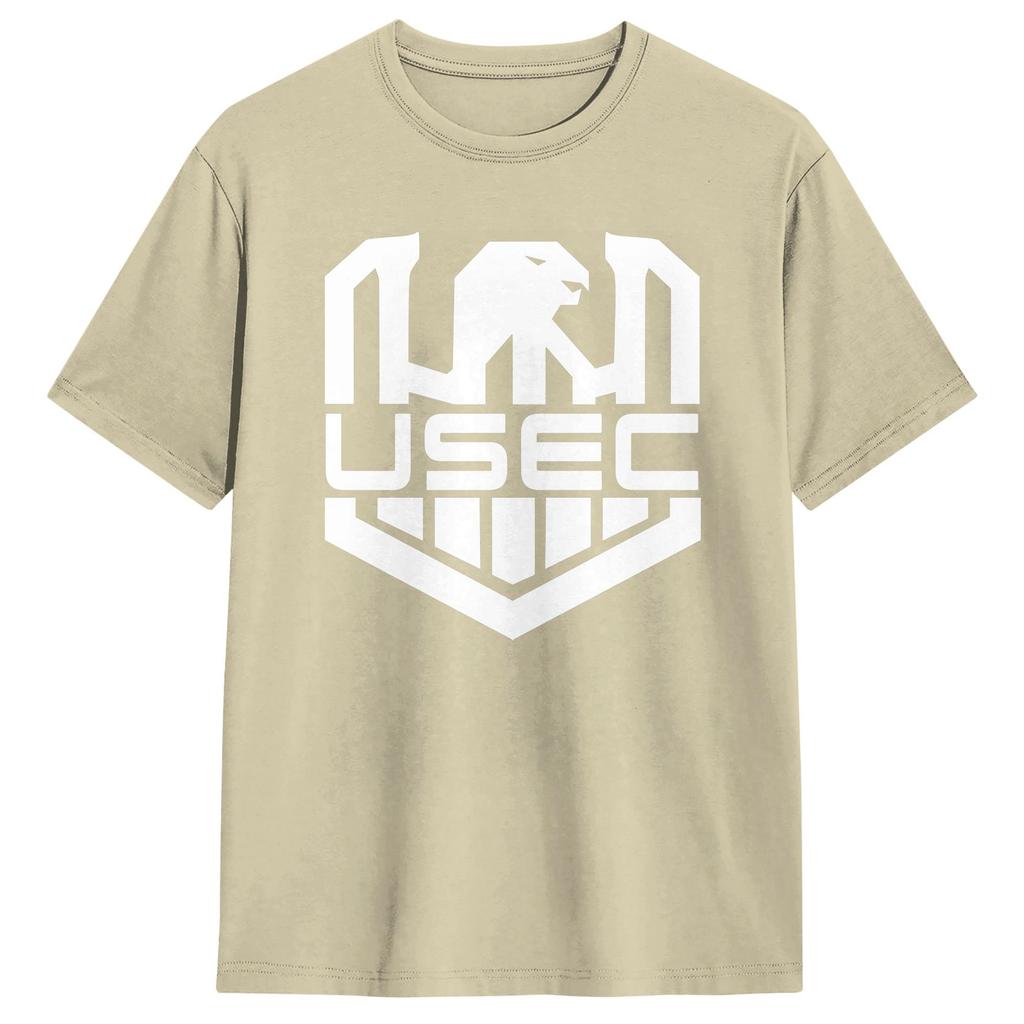 Escape From Tarkov USEC litle wnite logo Cotton T Shirt For Men Summer Trendy Cool Tee Shirt Oversized Custom DIY Clothes