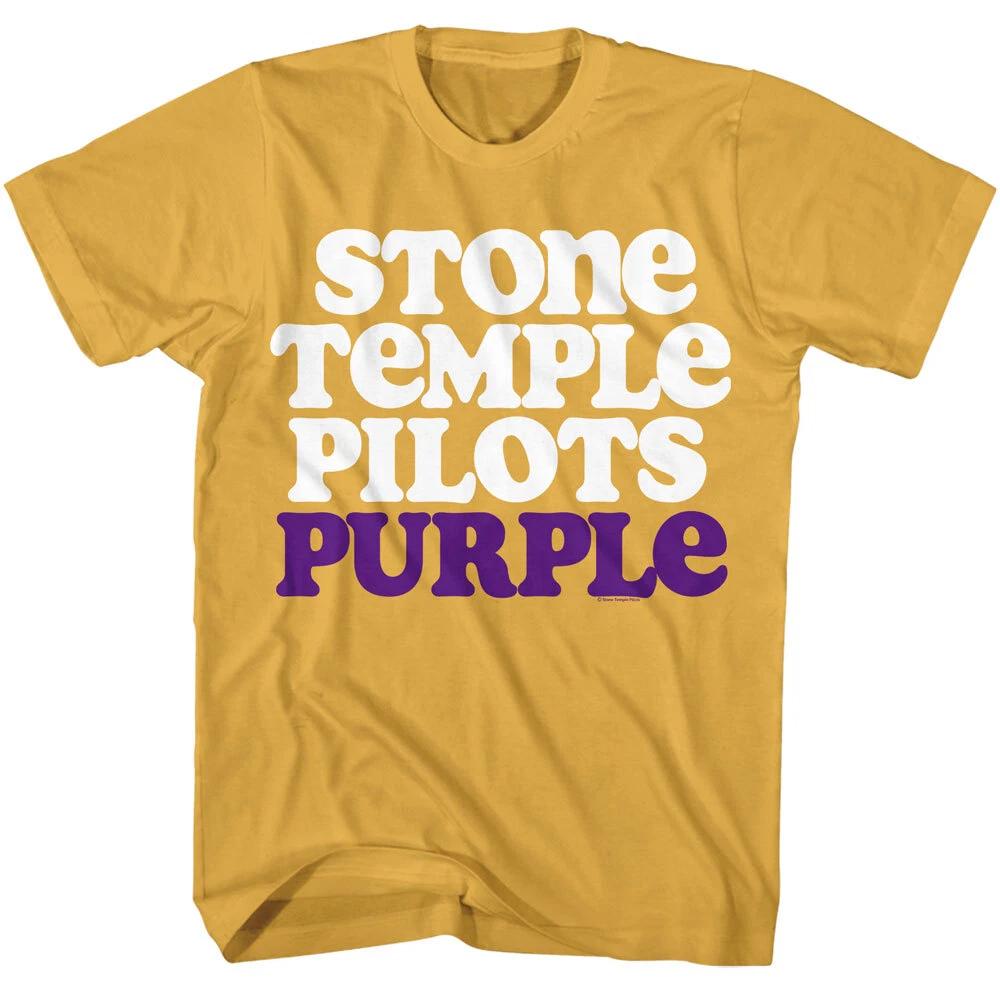 Stone Temple Pilots Band Logo Purple Men s T Shirt Rock Music Merch 2XL