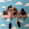 Cat Wall Mounted Key Holder Originality No Punching Required Entryway Hooks Cartoon Practical Entrance Storage Rack Office