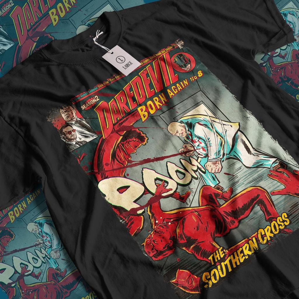 Daredevil Born Again TV Series T-Shirt: Vintage Superhero Movie Unisex Graphic Tee