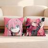 Anime B-Bocchi the Rock Cushion Cover Home & Car Multi-Scene Pillow Cover - Reversible, Soft & Durable for Daily Use
