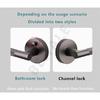 American Simple Black Bathroom Lock Bathroom Home Interior Bathroom Door Handle Wooden Door Lock Knurled Privacy Lock Thread Lock3