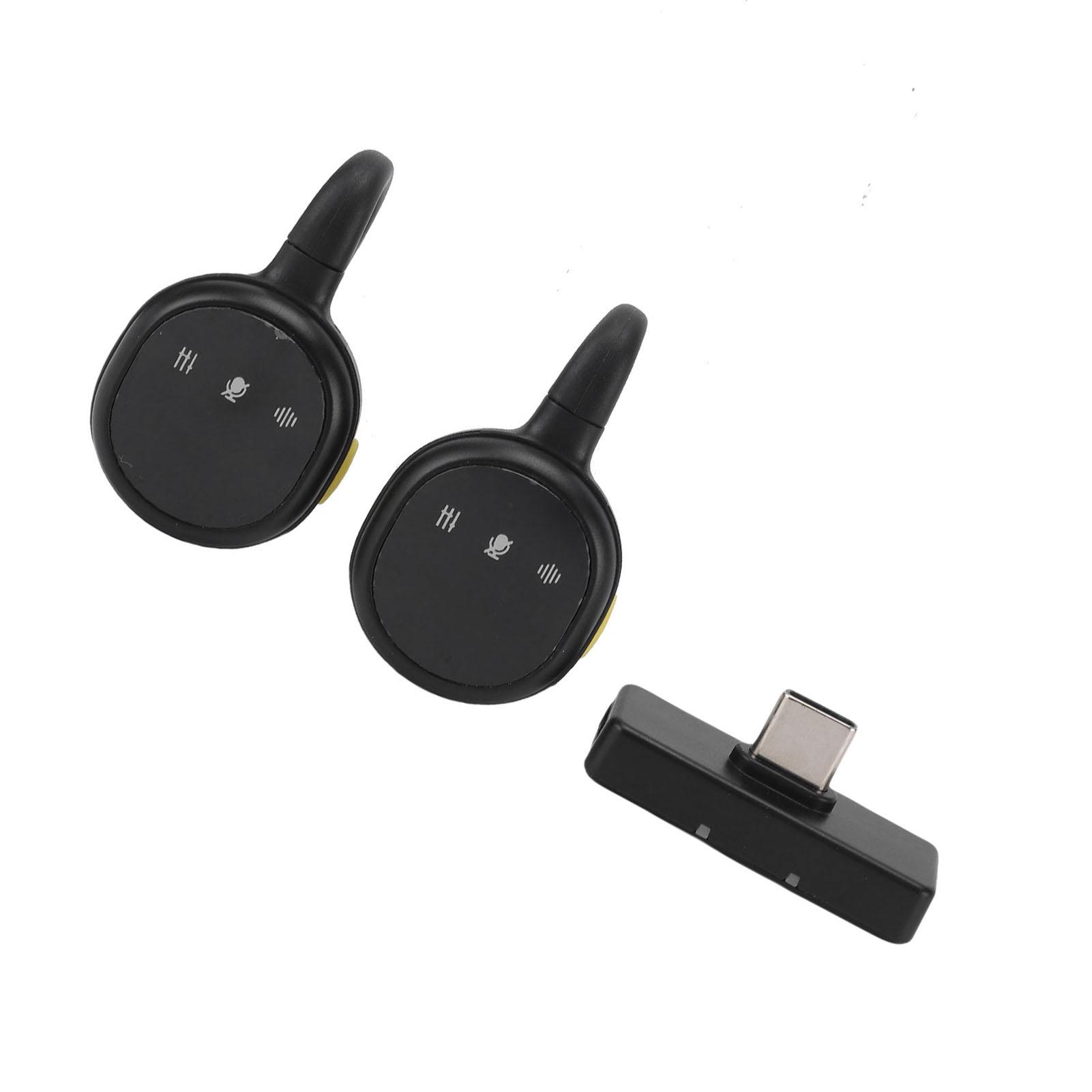 

Wireless Lavalier Microphone Active Noise Reduction 2.4G Wireless Mic for Live Streaming Video Recording