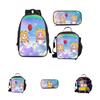 Lankybox Cartoon Lunch Bag Set 3 Piece Shoulder Backpack Package