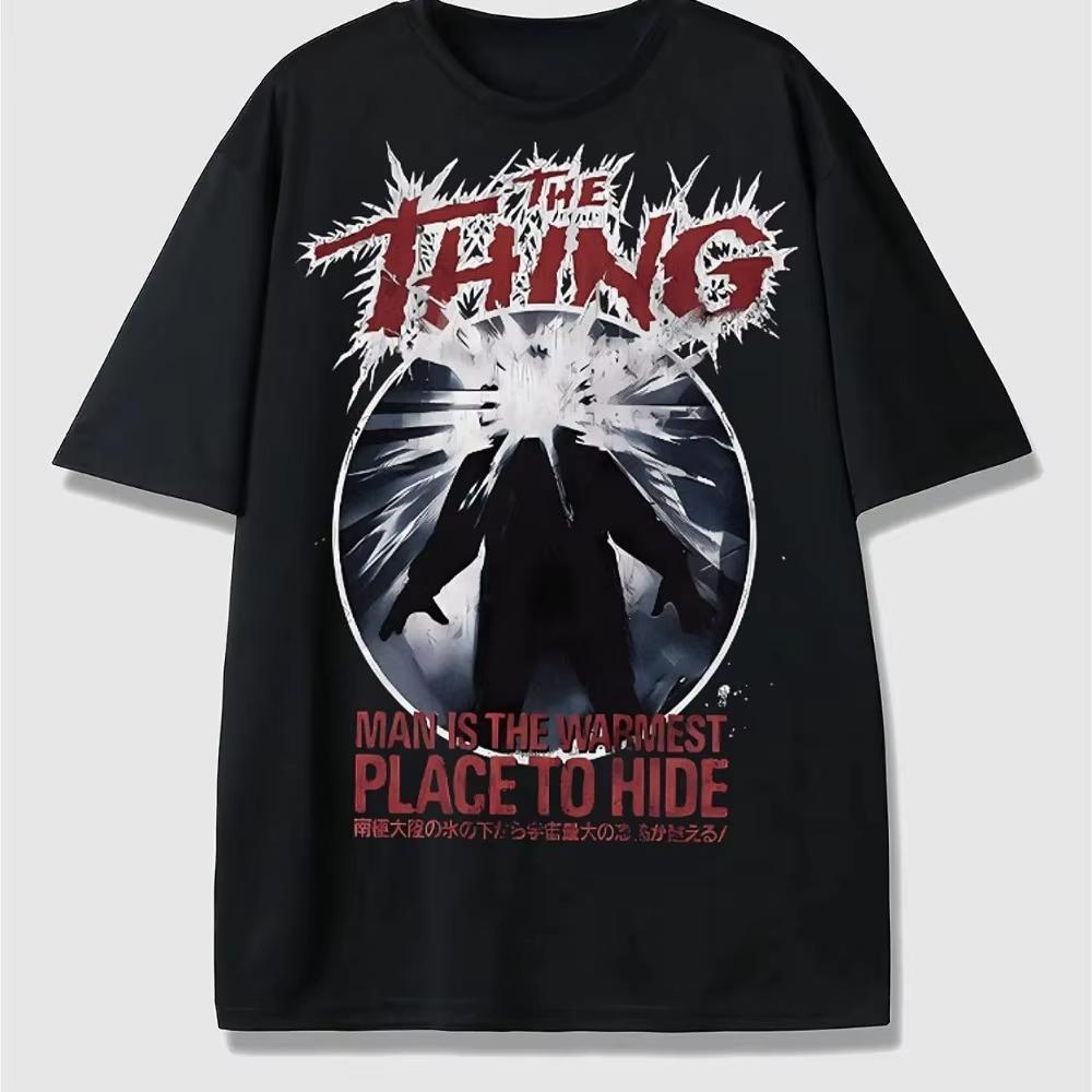 Unisexs Monster Movie Tshirt Retro Horror Unisexs Tshirt Summer New Style Unisex Fashion Trend Y2k S