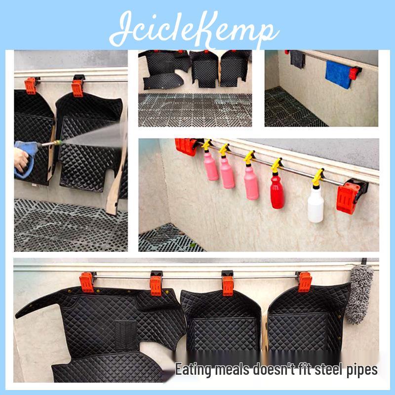 Multifunctional Wash Car Wallmounted Floor Mat Clips Set