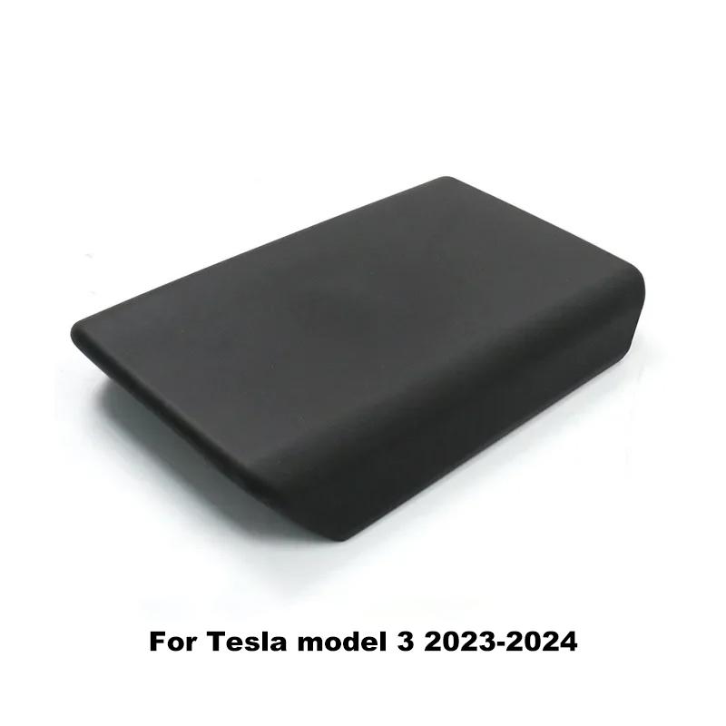 TPE Soft Armrest Protector Cover For Tesla Model 3 Y 2017-2024 Durable Center Console Pad Car Accessories