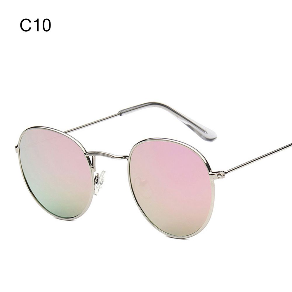 Vintage Round Sunglasses For Women Men Metal Frame Sun Glasses Retro Shades Uv Protection Summer Driving Goggles Eyewear