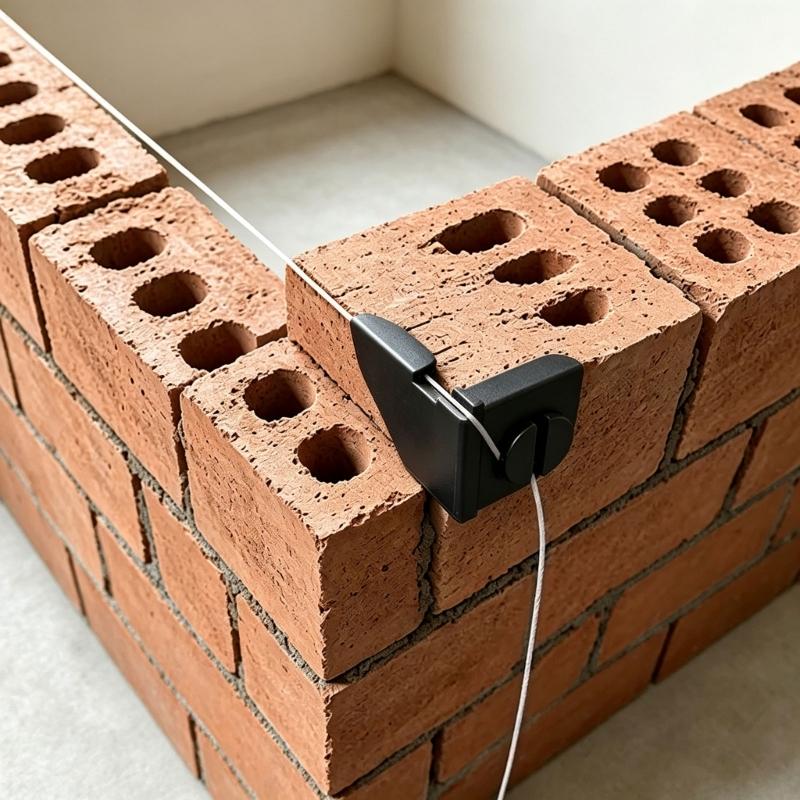 Brick Corner Guide String Guides for Masonry Work, Reusable Corner Positioners for Straight Wall Layout Projects