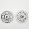 Cooktop Burners Head Set with Divider and Base Efficient Combustion Metal Construction Stable Design for Home Kitchens