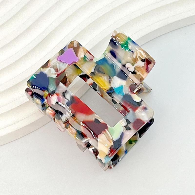 Korean-Style Temperament Square Acetate Hair Clip for Women - Large Ponytail Accessory