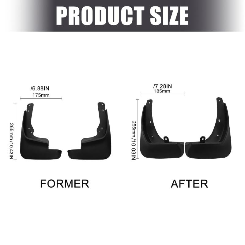 Flexible Automotive Guard Guards Exact Designs Strong Strength Car Mudguards Reduce Cleaning Frequency for Vehicles Use